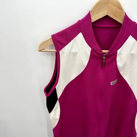 Louis Garneau Pink Bike Jersey // S - Picture 4 of 6